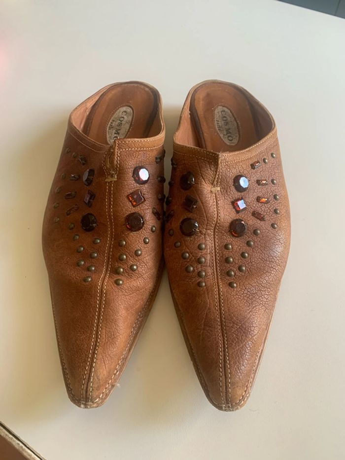 Mules femme cuir p 40