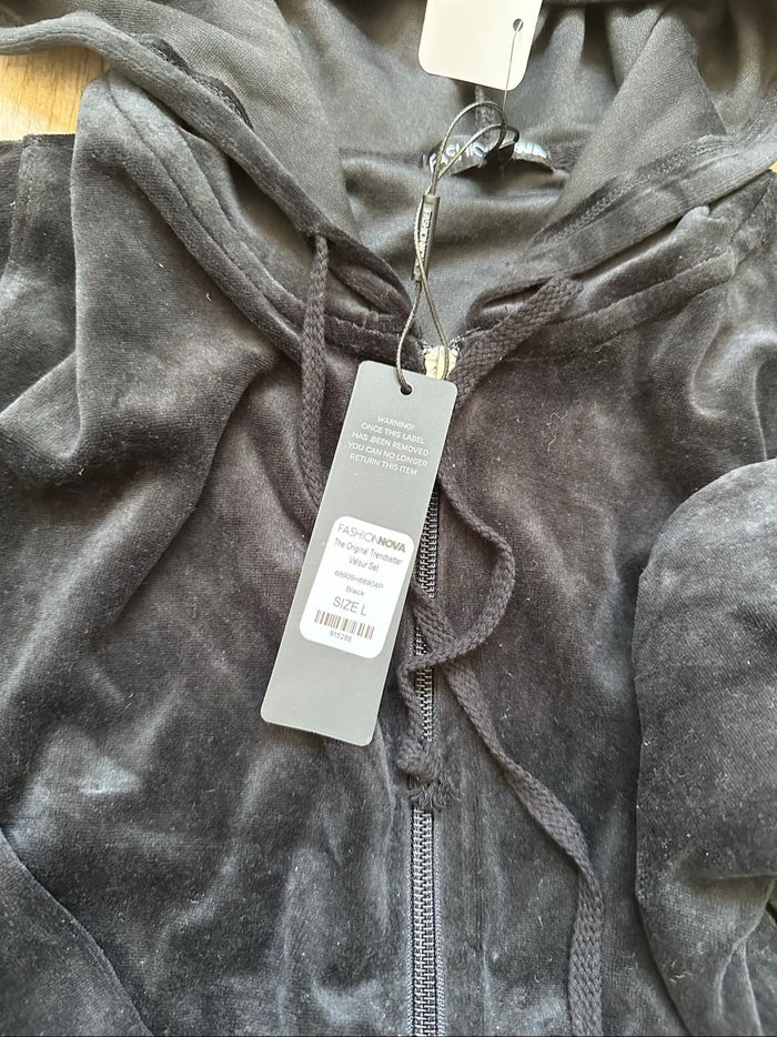 Ensemble veste jogging velours femme L neuf - photo numéro 4