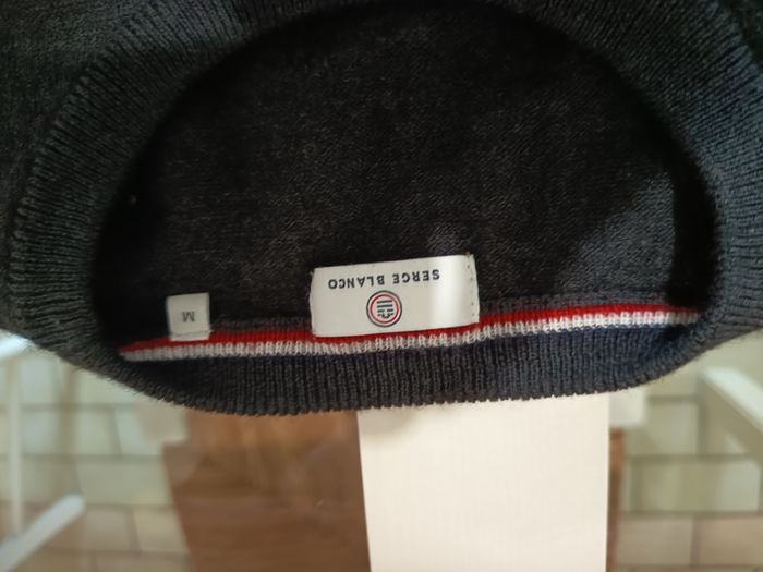 Pull leger, Serge Blanco, M, gris anthracite - photo numéro 3