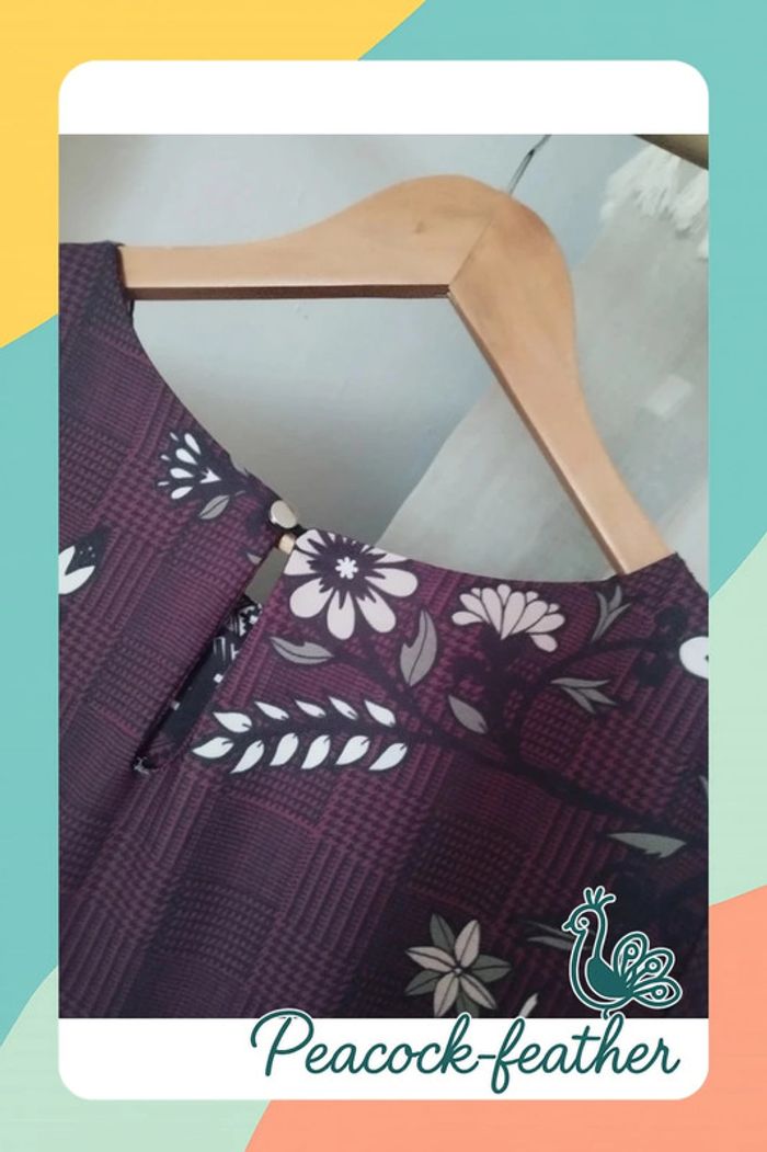 Robe droite bordeaux cem TU - photo numéro 6