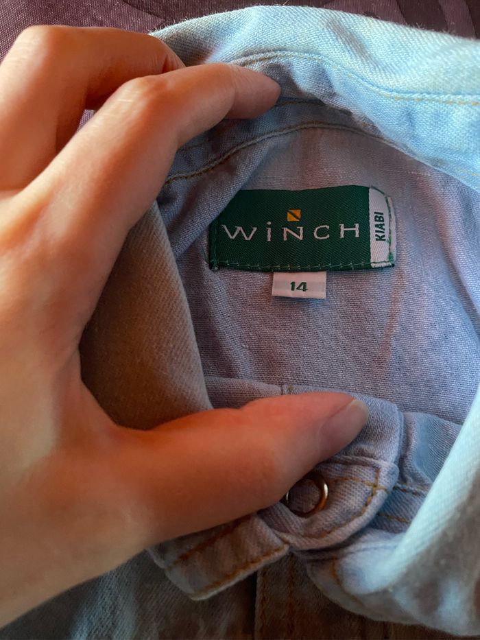 Chemise en jean’s kiabi taille 14 ans - photo numéro 2