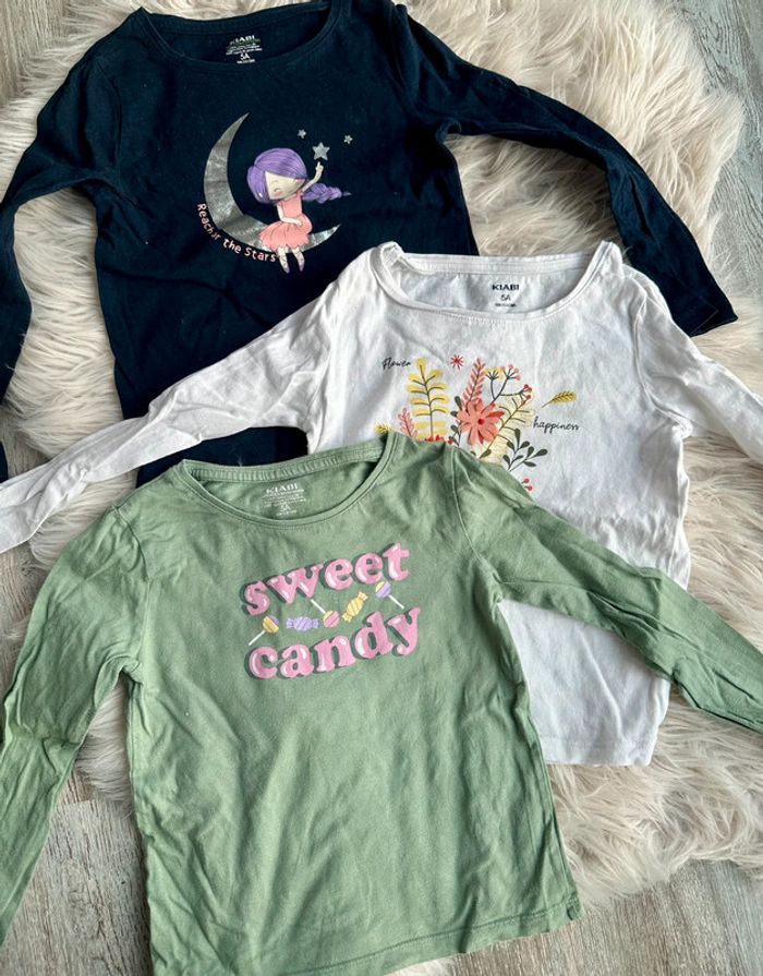 Lot de tee shirt fille 5 ans