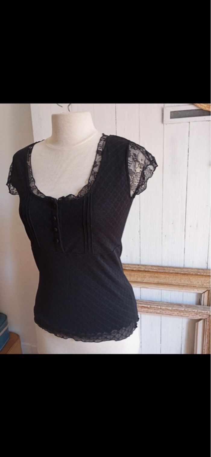 Beau top noir femme camaïeu - photo numéro 4