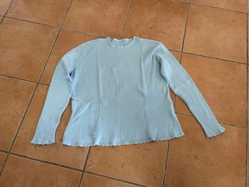 Pull femme bleu ciel T 40