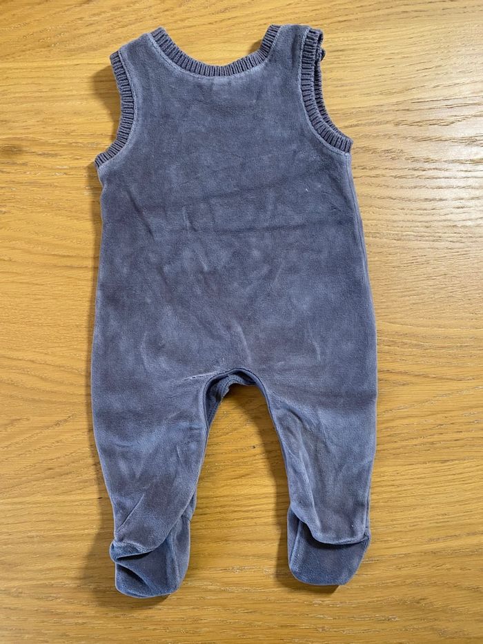Pyjama Grenouillère salopette grise Taille 3 mois - photo numéro 6