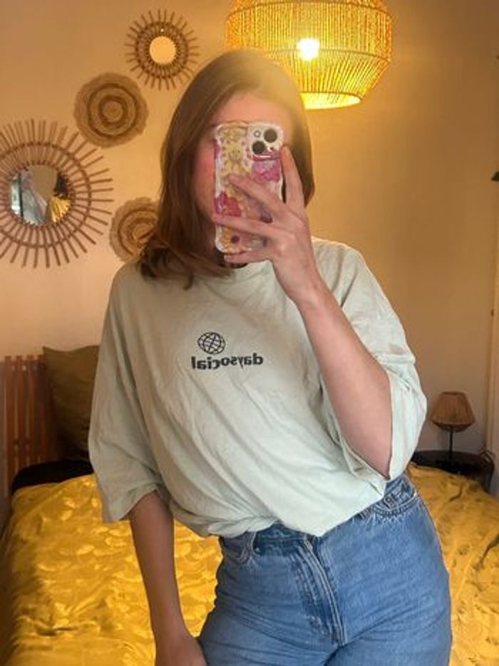 👕 T-shirt oversize beige – ASOS DESIGN – Taille S - photo numéro 2