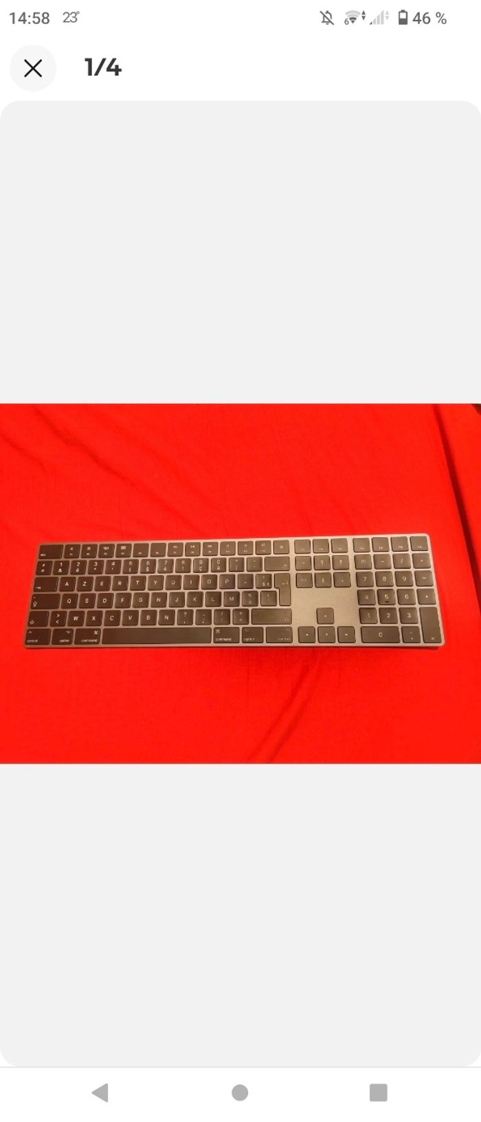 Clavier apple A1843 Gris sidéral - photo numéro 1