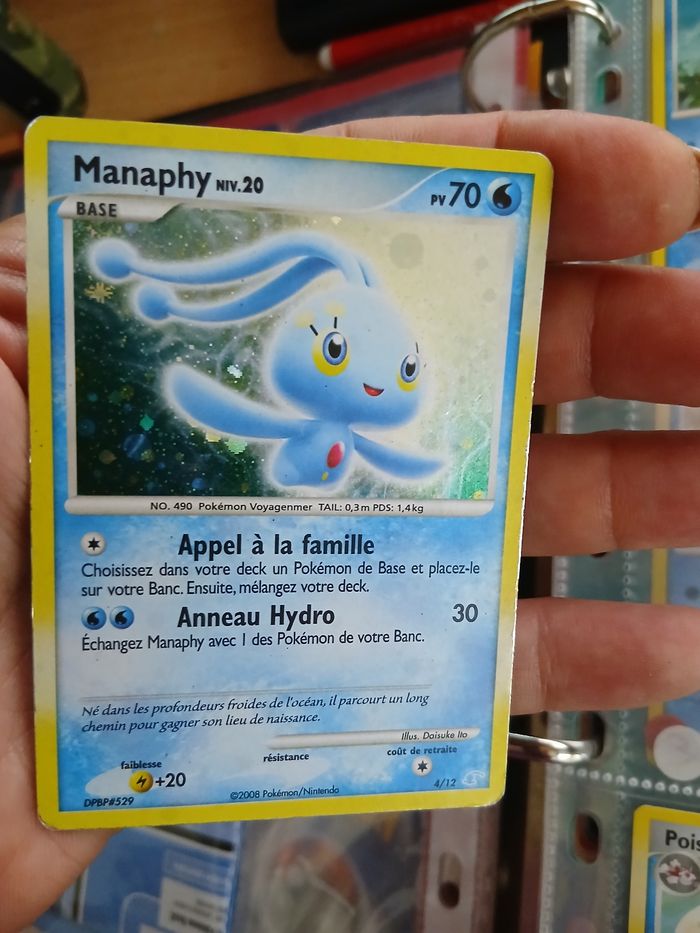 10 cartes Pokémon du Trainer Kit MANAPHY de 2008 - photo numéro 5