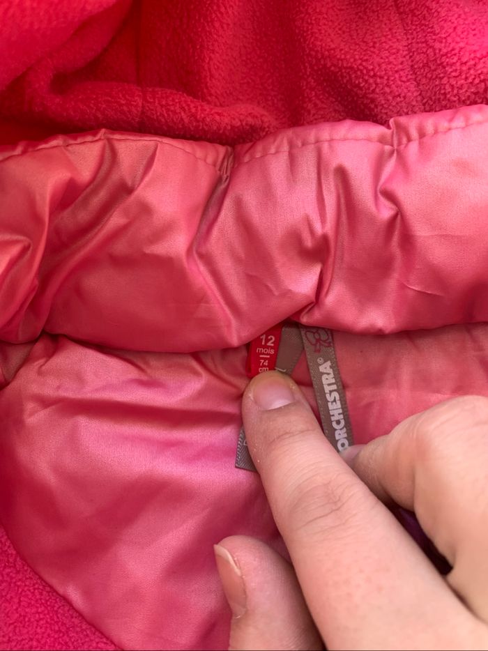 Manteau fille 12 mois rose - photo numéro 6