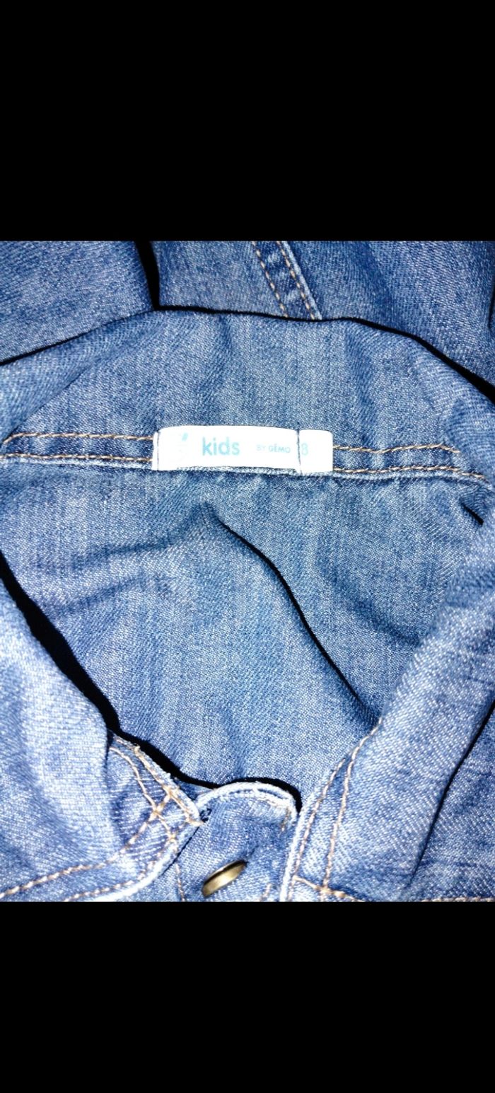 Veste en jeans 8 ans gemo - photo numéro 3