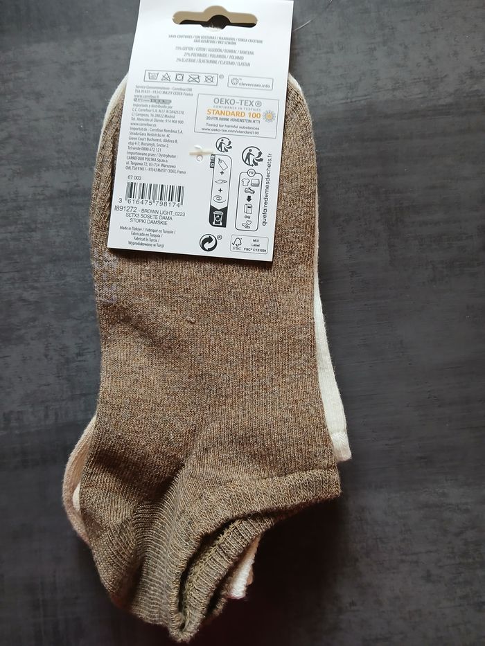 lot de 3 paires de mi chaussettes 35/37 - photo numéro 3