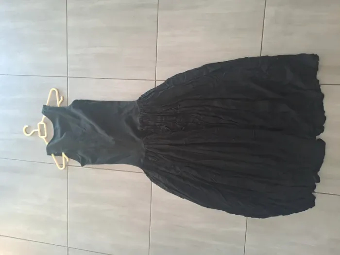 Robe longue bi matiere couleur noir Marque Garella Forever - photo numéro 11