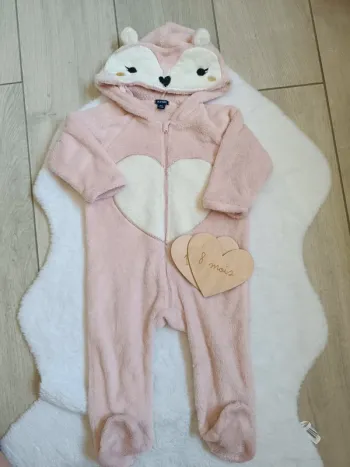 Surpyjama grenouillère bébé fille