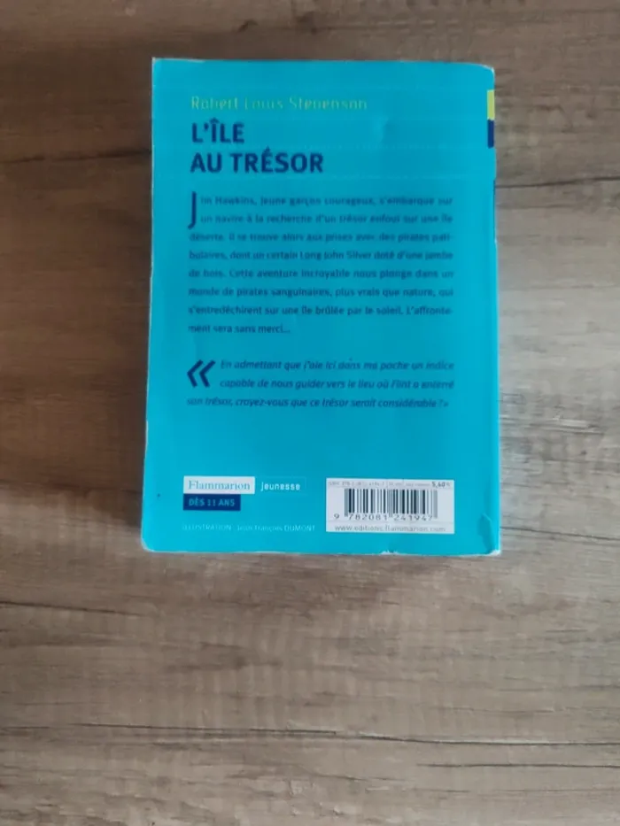 Livre "l'île au trésor de Robert Louis Stevenson - photo numéro 3