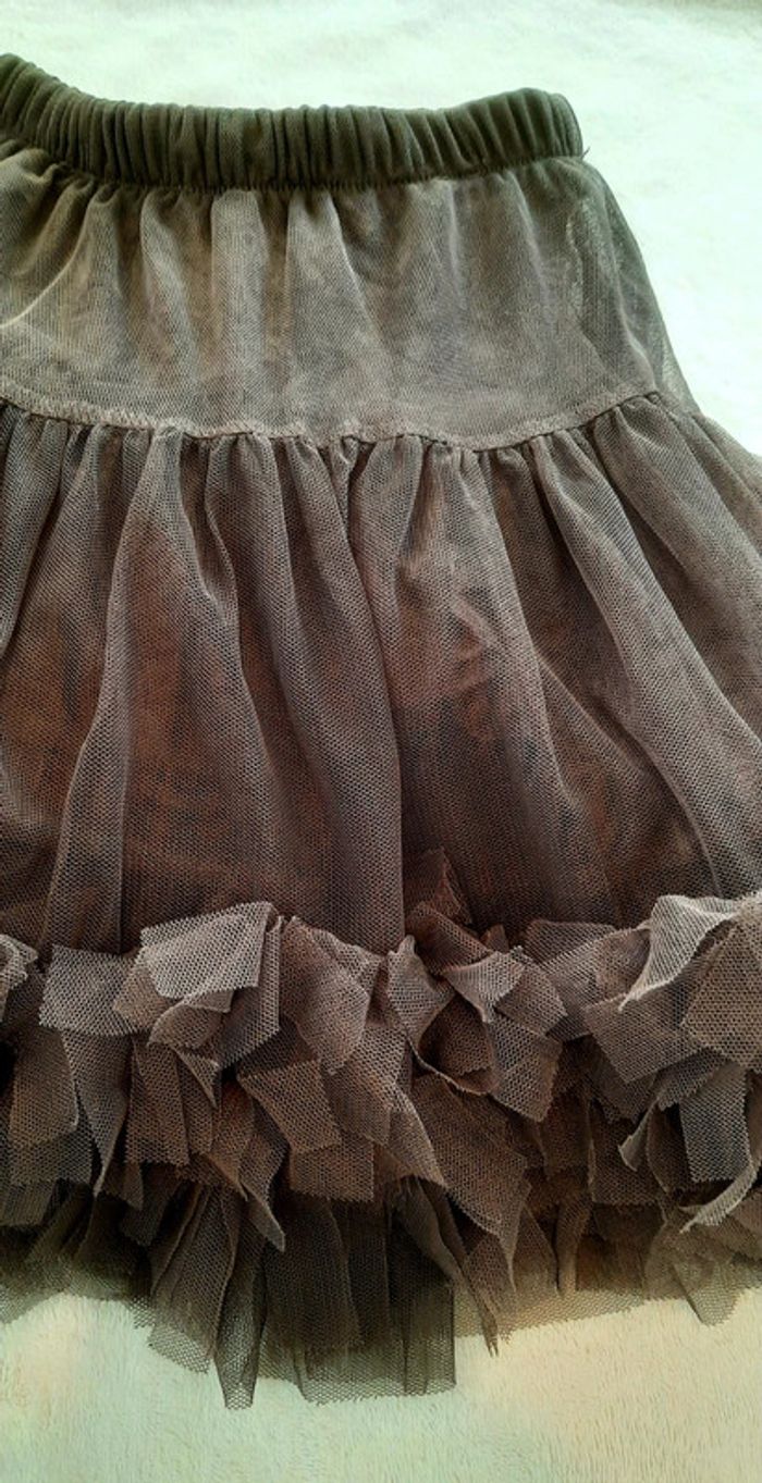 Jupe à froufrou marron Repetto - photo numéro 2