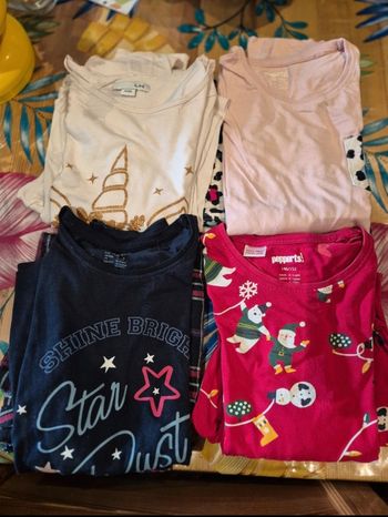 Lot de 4 pyjamas manches longues du 10 ans au 12/14 ans