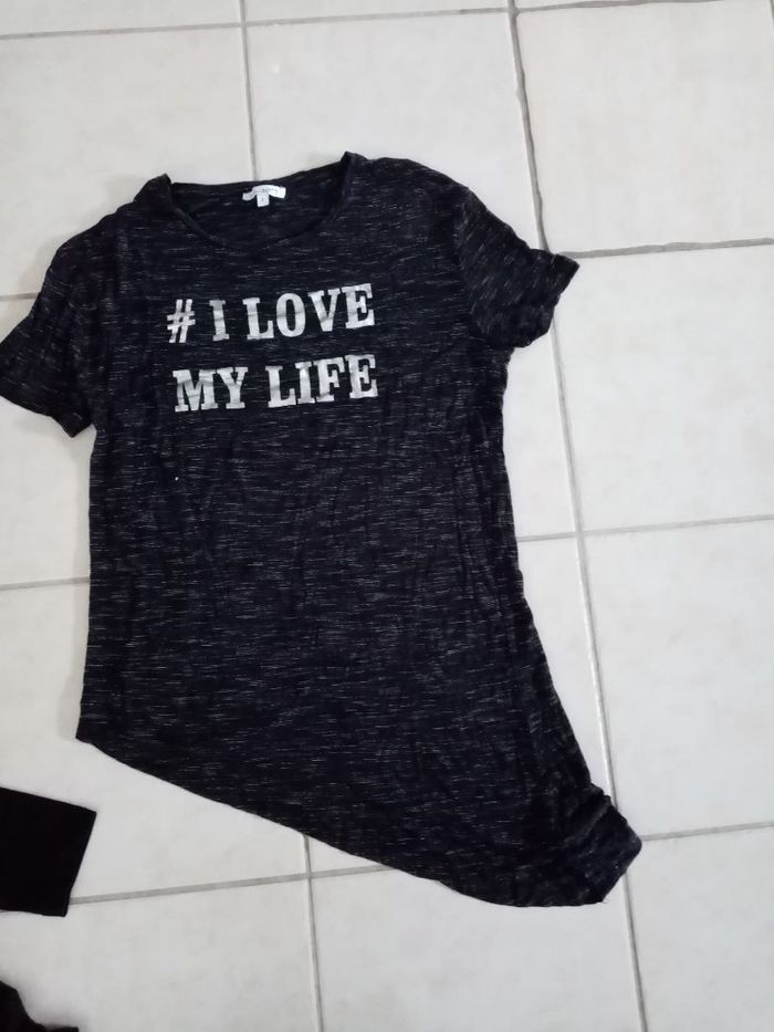 Tee shirt long assymetrique
