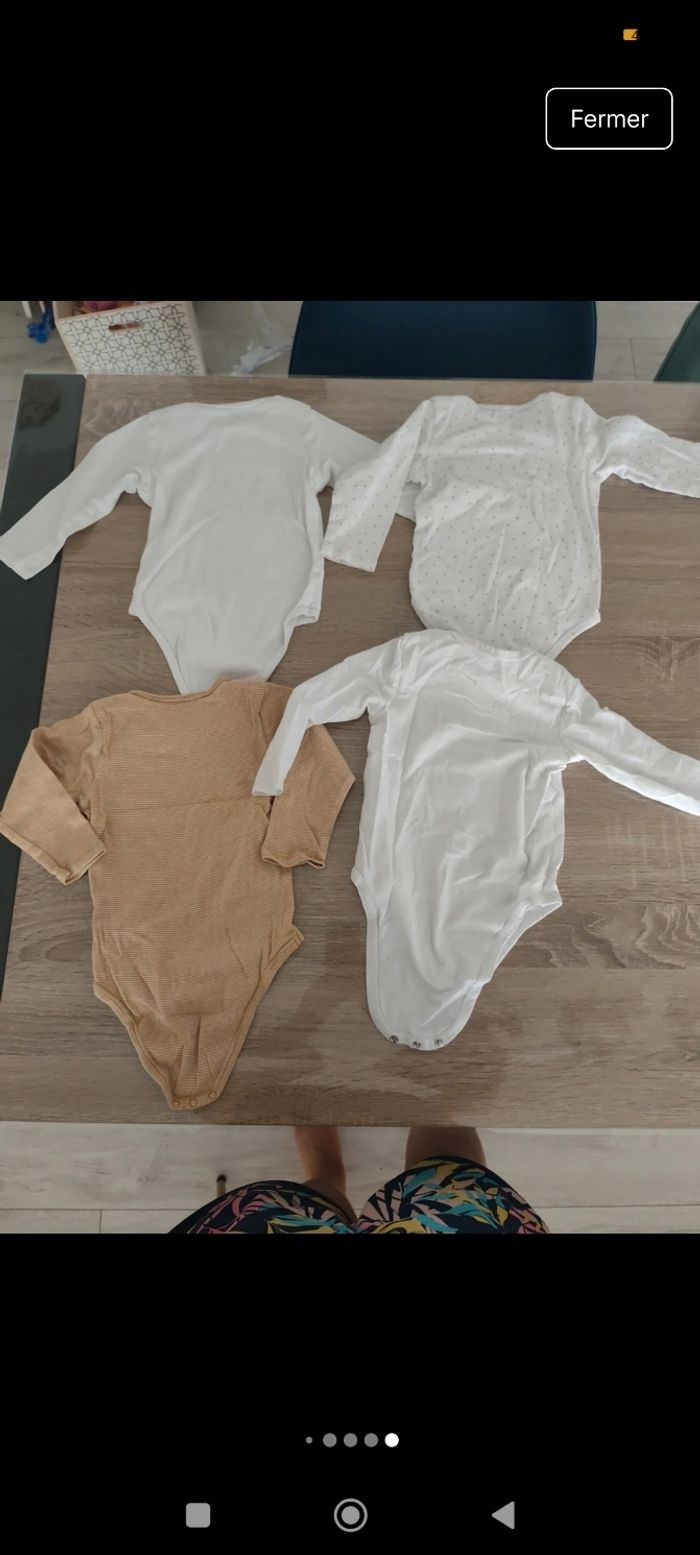 Lot bodies manches longues mixte 24 mois - photo numéro 10