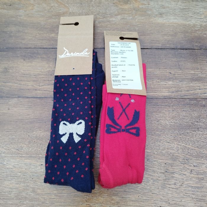 2 paires de collants pour Noël