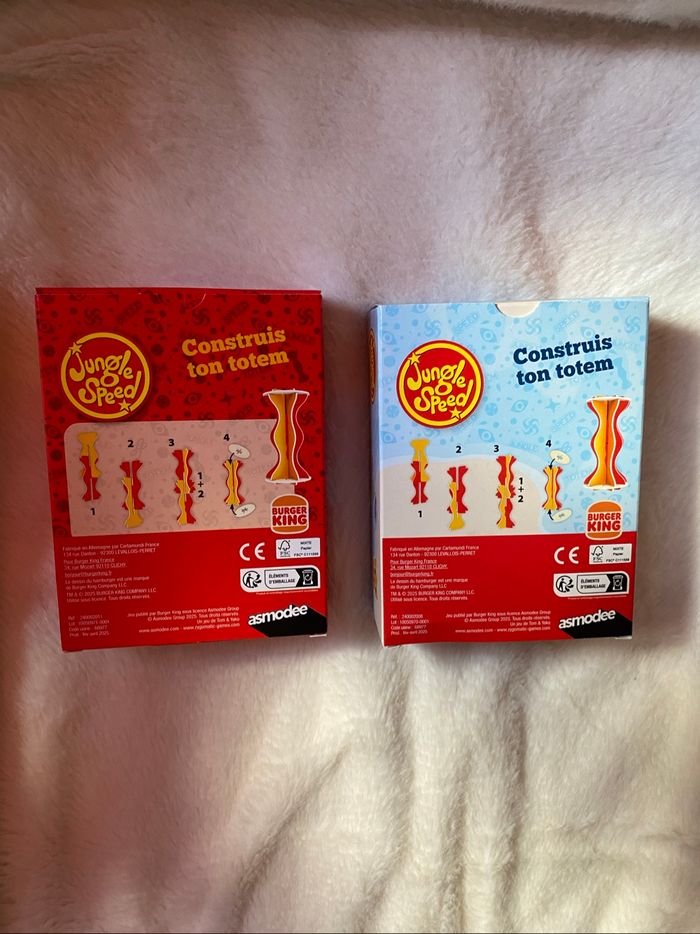 Lot de deux jeux de société jungle speed Burger King - photo numéro 2