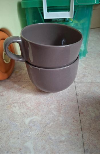 Tasse marron x2