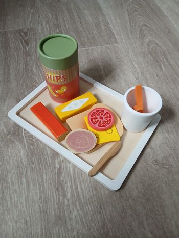 Jouet plateau apéritif en bois vertbaudet