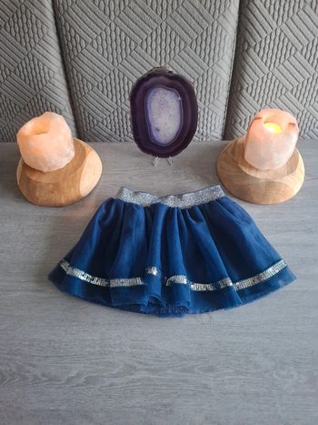 Jupe à volants bleue 2 ans