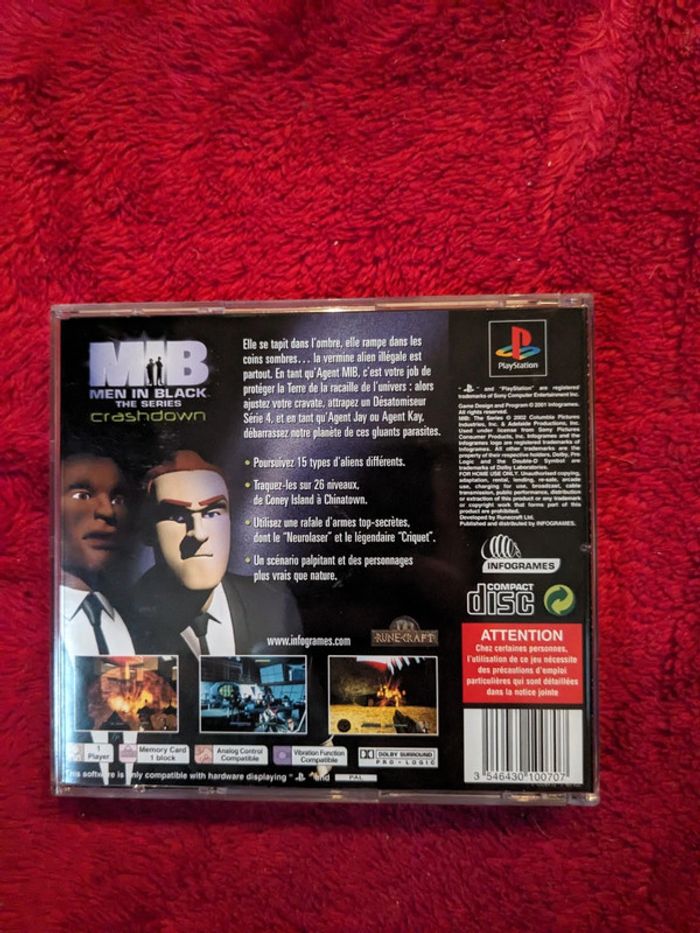 Jeu PS1 men in black - photo numéro 2
