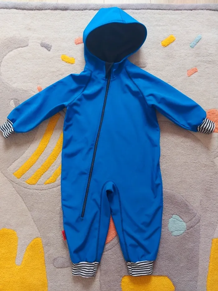Combinaison softshell IELM 92cm bleue marinière - photo numéro 2