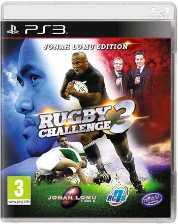 🏉 Jeu PS3 – Rugby Challenge 3 (Jonah Lomu Edition)