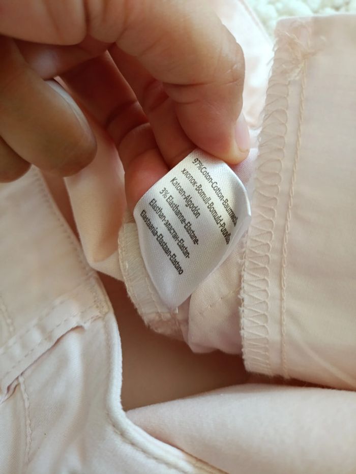 Pantalon rose clair brodé – Celaïa vintage cute kawai broderie - photo numéro 5