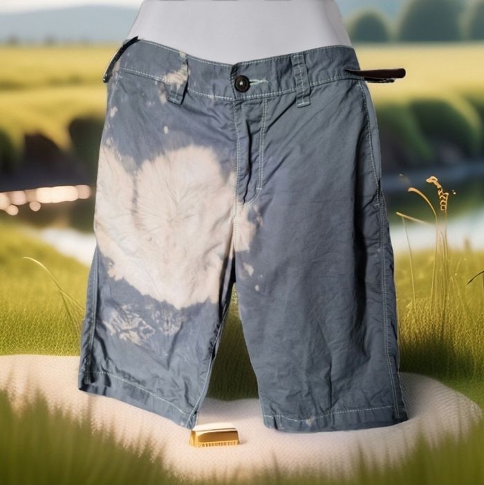 Très beau short gris effet Tie dye
