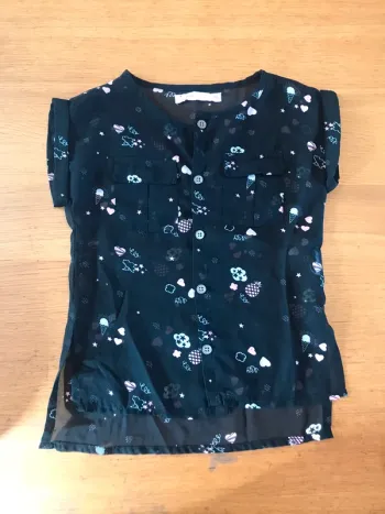 Blouse noire 3 ans