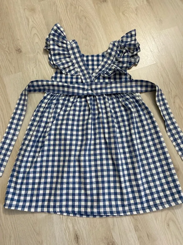 Robe à bretelles rétro, motif vichy Taille 6 ans - photo numéro 3
