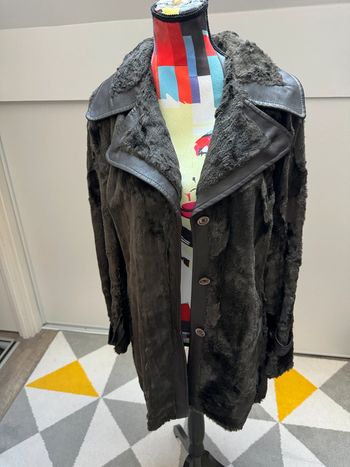 Manteau en fausse fourrure vintage Taille unique