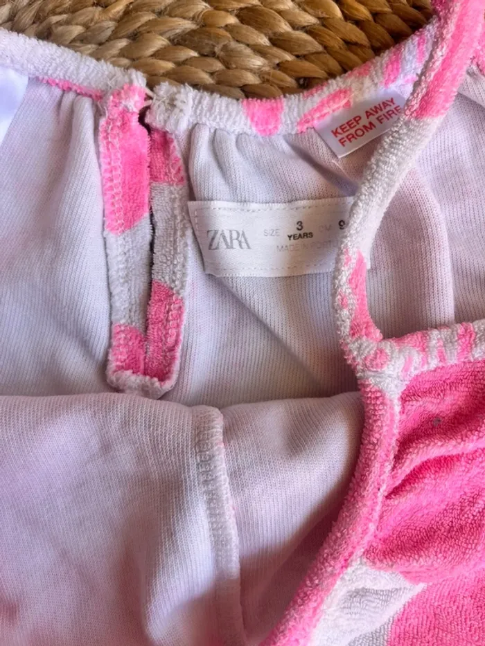 Combinaison short en coton éponge barbie 3 ans - photo numéro 2