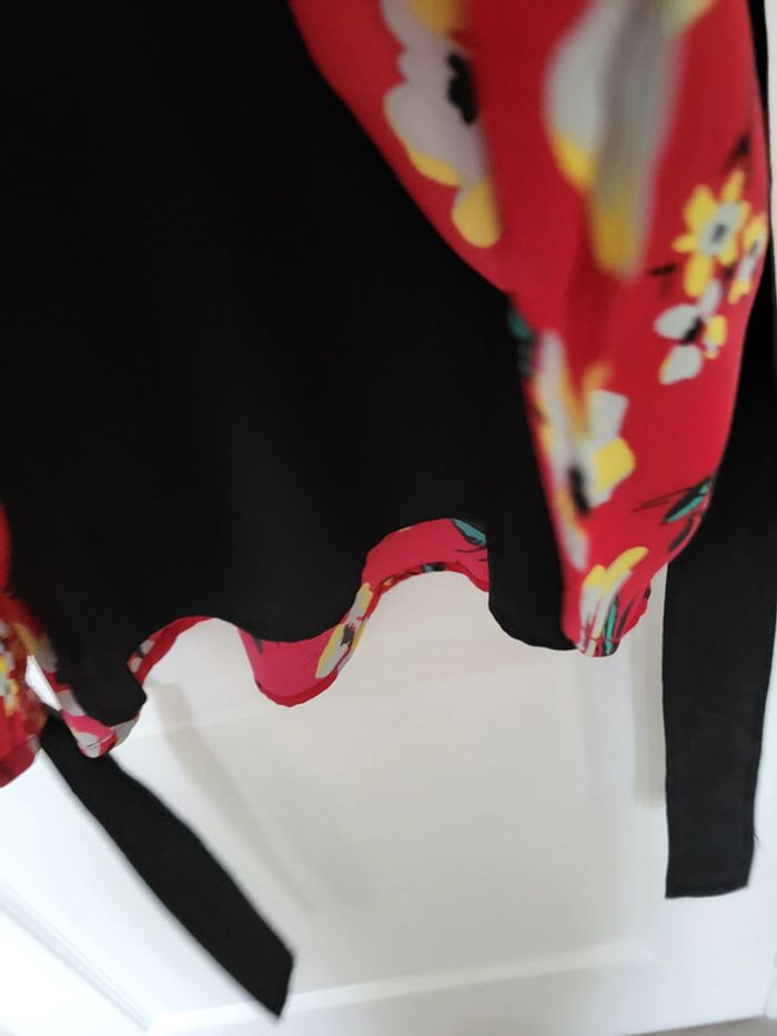 Robe rouge fleurie Peace & Love - photo numéro 5