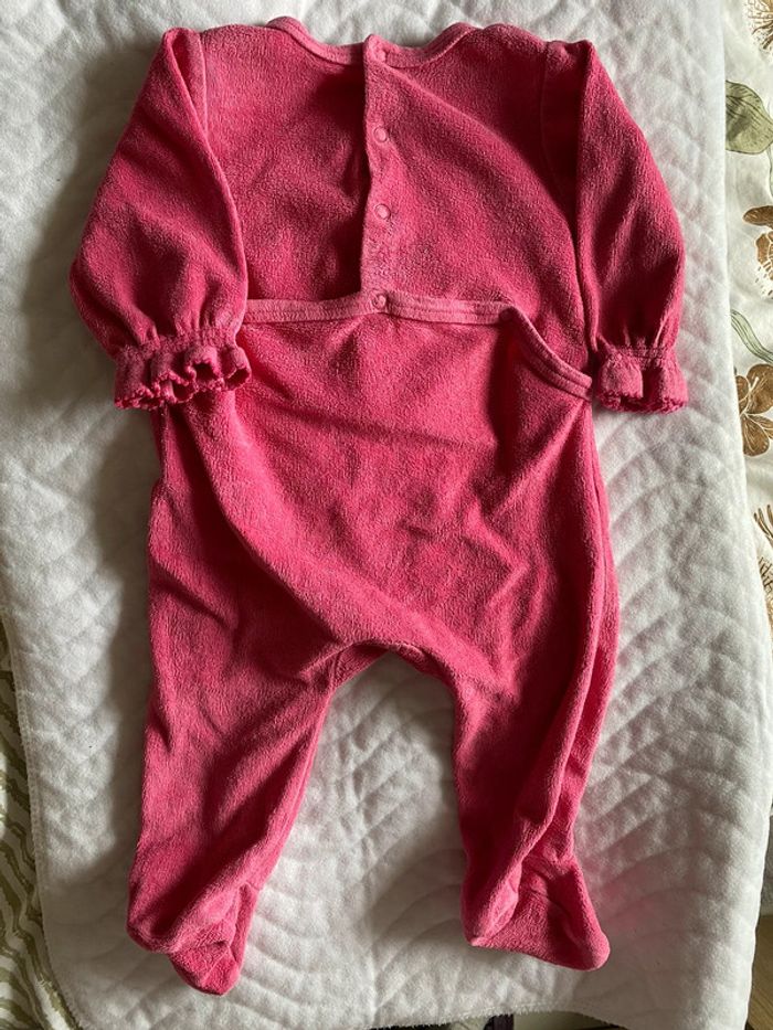 Pyjama rose sucre d’orge 9 mois - photo numéro 2