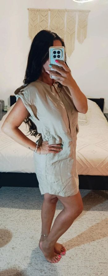 Robe d'été Zara woman beige très légère M