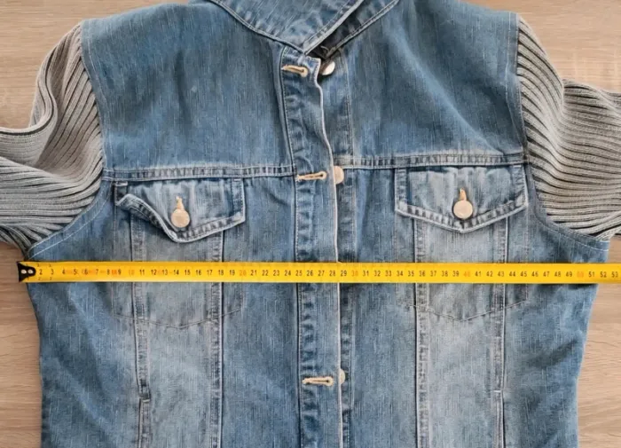 Veste en jean bleue claire M&S Mode Taille 38 - photo numéro 10