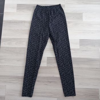 Pantalon femme à motifs noir taille 38