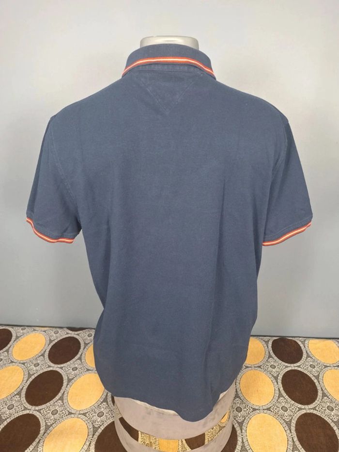 Polo tommy hilfiger bleu foncé - taille L 100% coton - logo brodé (34) - photo numéro 6