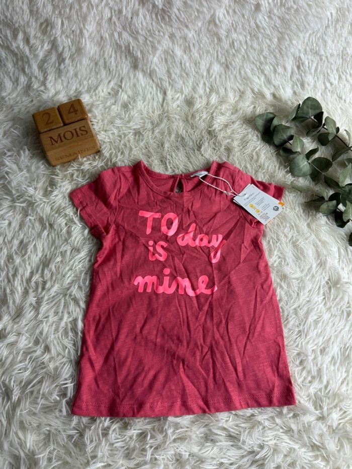 T-shirt rose fagottino taille 24 mois