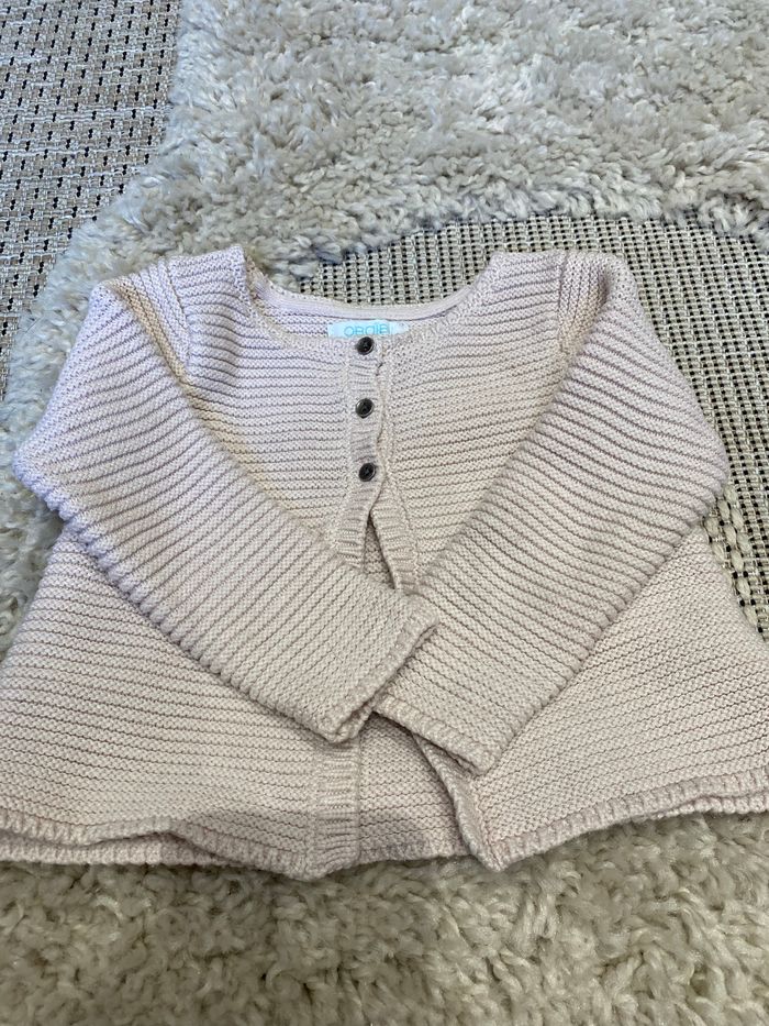 Pull en laine rose pâle