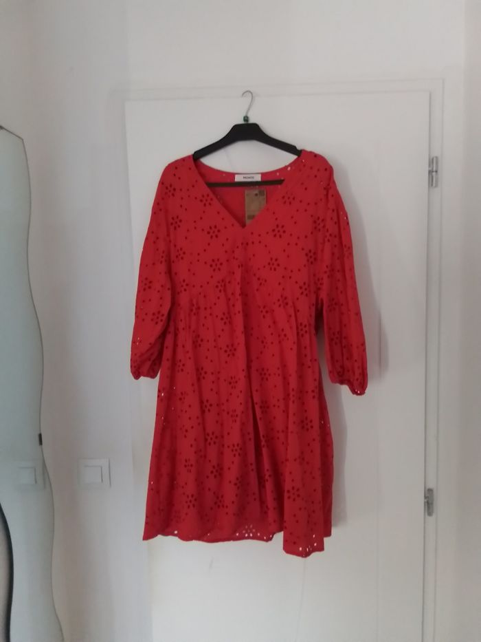 Robe rouge été Promod