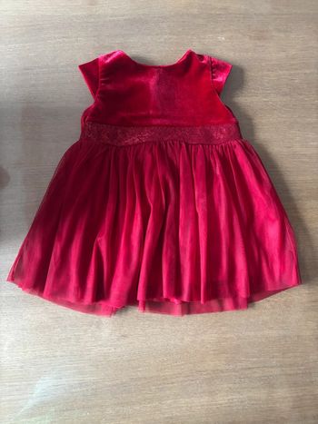 Robe rouge velours