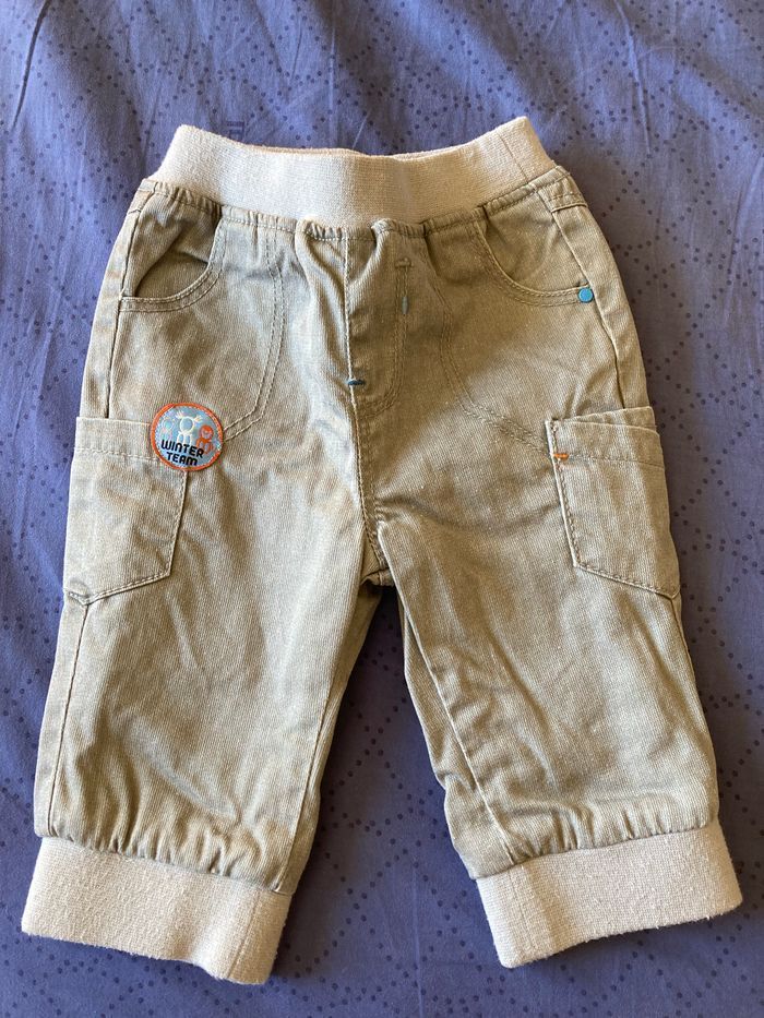 Pantalon doublé polaire 6 mois