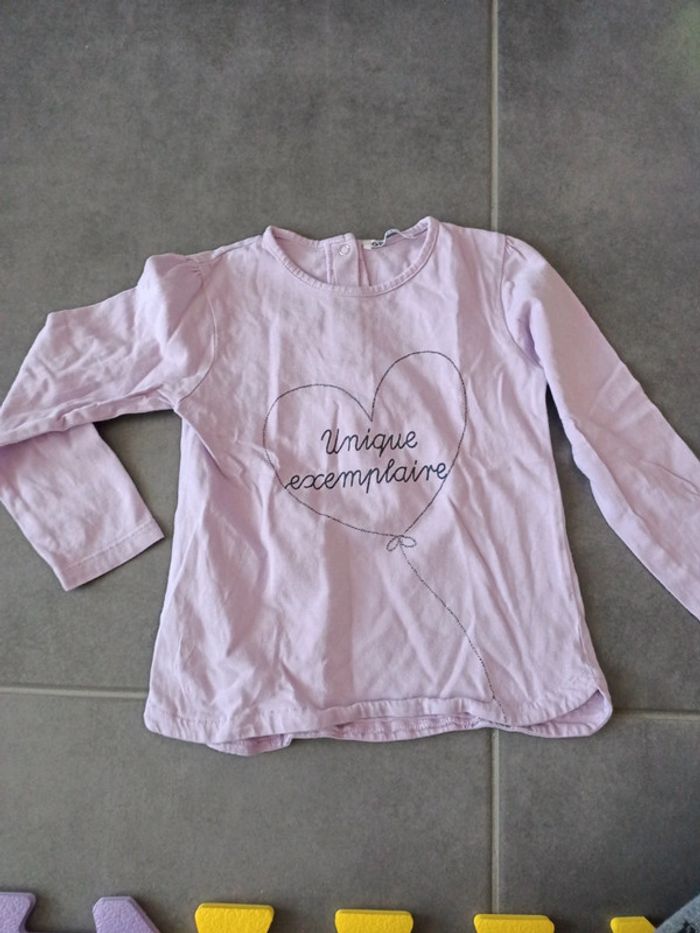 Lot tee shirts, manches longues, 24 mois - photo numéro 2