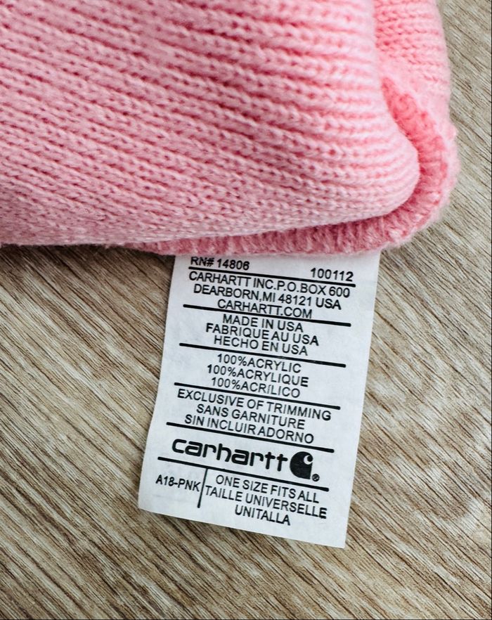 Bonnet carhartt rose neuf - photo numéro 2