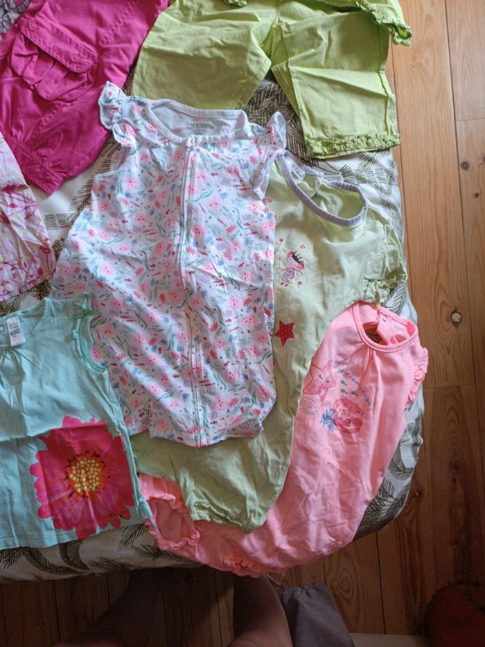 Lot 18 mois bebe fille été 14 pièces. - photo numéro 2